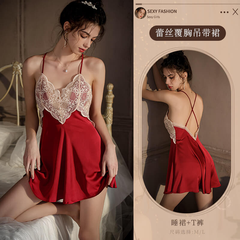紅色睡裙